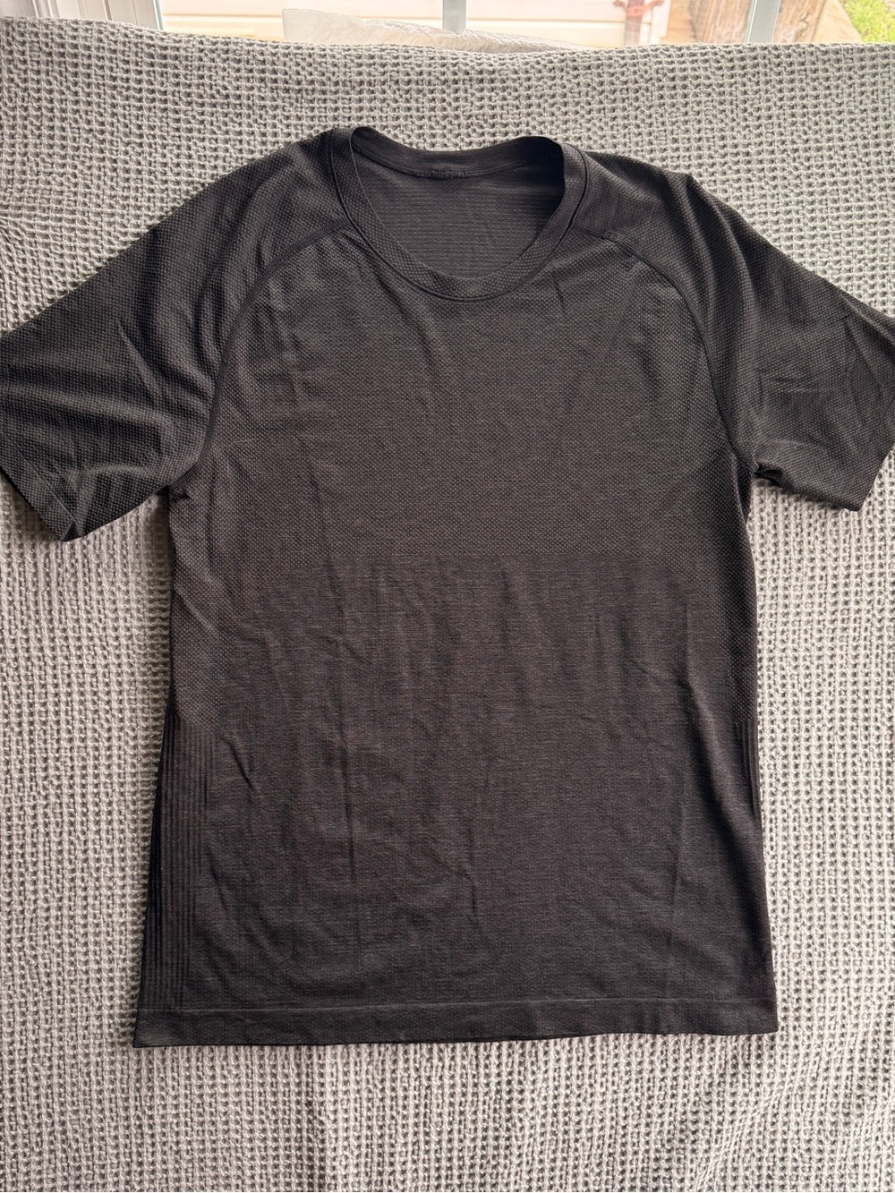 lululemon athletica Black Short-Sleeve Crew Tee